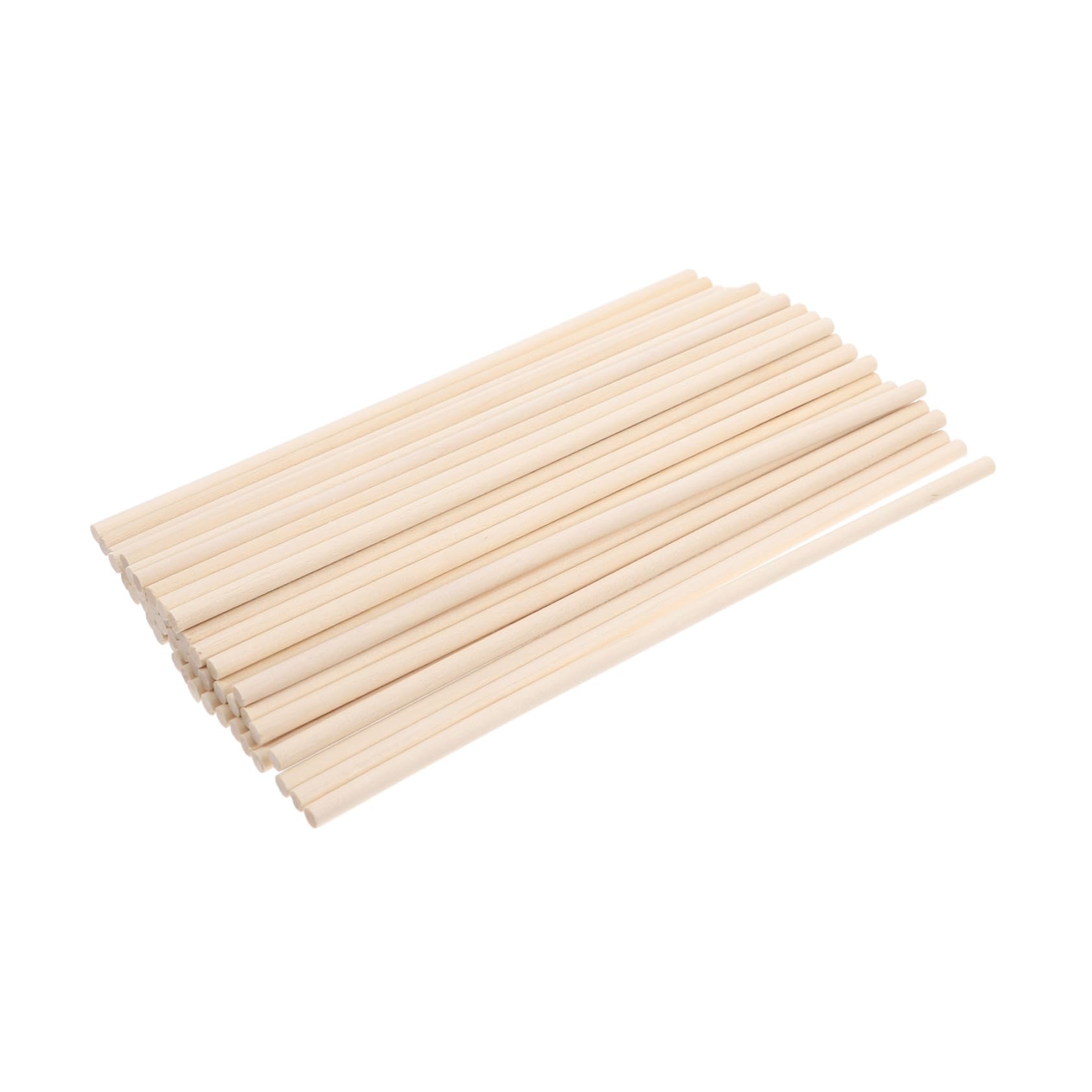 Cabilock 100pcs Wood Crafting Sticks Natural Wood Rods for DIY Crafts Strong and Easy to Grip for Group Activities and Personal Projects