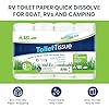 Freedom Living Septic Tank Safe Toilet Tissue for Campers and RVs Biodegradable Marine Toilet Paper for Boats, Fragrance-Free 2-Ply RV Toilet Paper (8 Rolls, 500 Sheets Each)