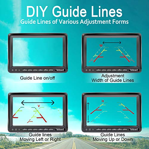 DoHonest S36 HD Digital Wireless Backup Camera with 7 Inch Monitor 2021 Newest Version High-Speed Rear View Observation System for RVs,Trucks,Trailers,5th Wheels Stable Signal IR Night Vision