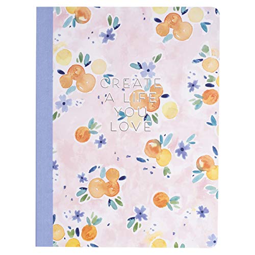 Bullet Journal Oranges - Carnet de notes A5 pointillé pour organisation