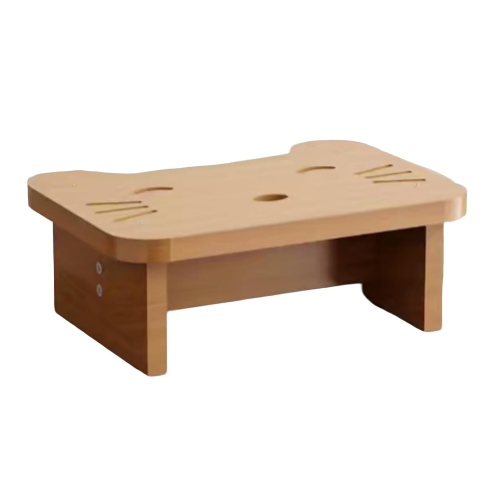 Fußstütze Unter Dem Schreibtisch, Ergonomischer Fußhocker For Büroschreibtischen, Beinstütze Aus Holz, Maximale Belastung 120 Kg, Verbesserung Der Körperhaltung, Linderung(Color-1,40x30x13cm)