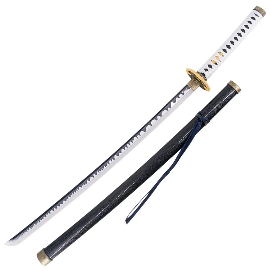 AMONT | Katana Decorativa Yamato con LED, 105 cm | Replica in bambù con Impugnatura Intrecciata | EYM