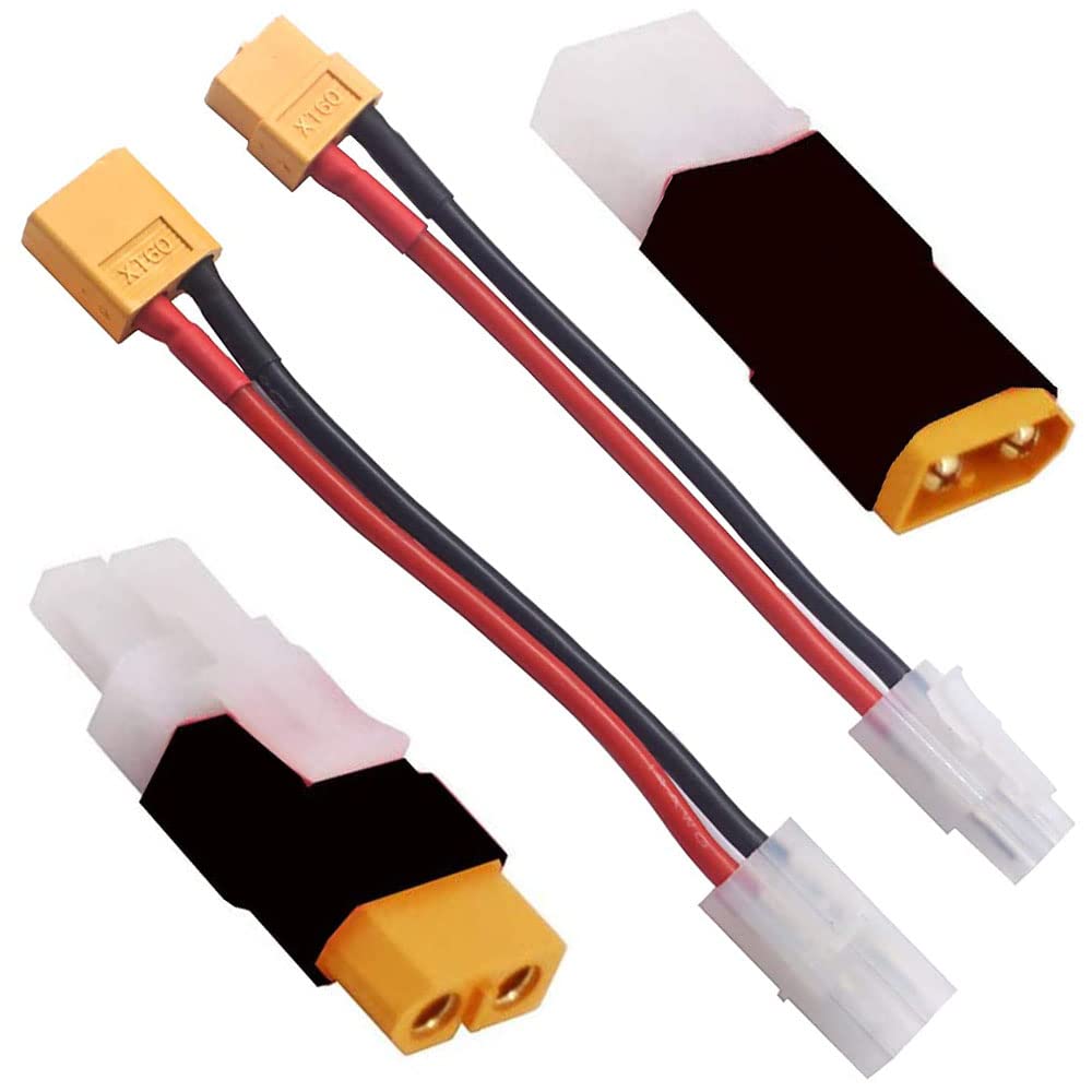 Amazon.com: 2Pairs XT60 Connector to Big Tamiya Style Plug Male