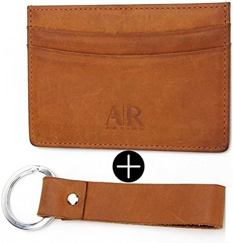 CREDIT CARD WALLET For Men + FREE KEYCHAIN HOLDER Best Value Bundle by Artino