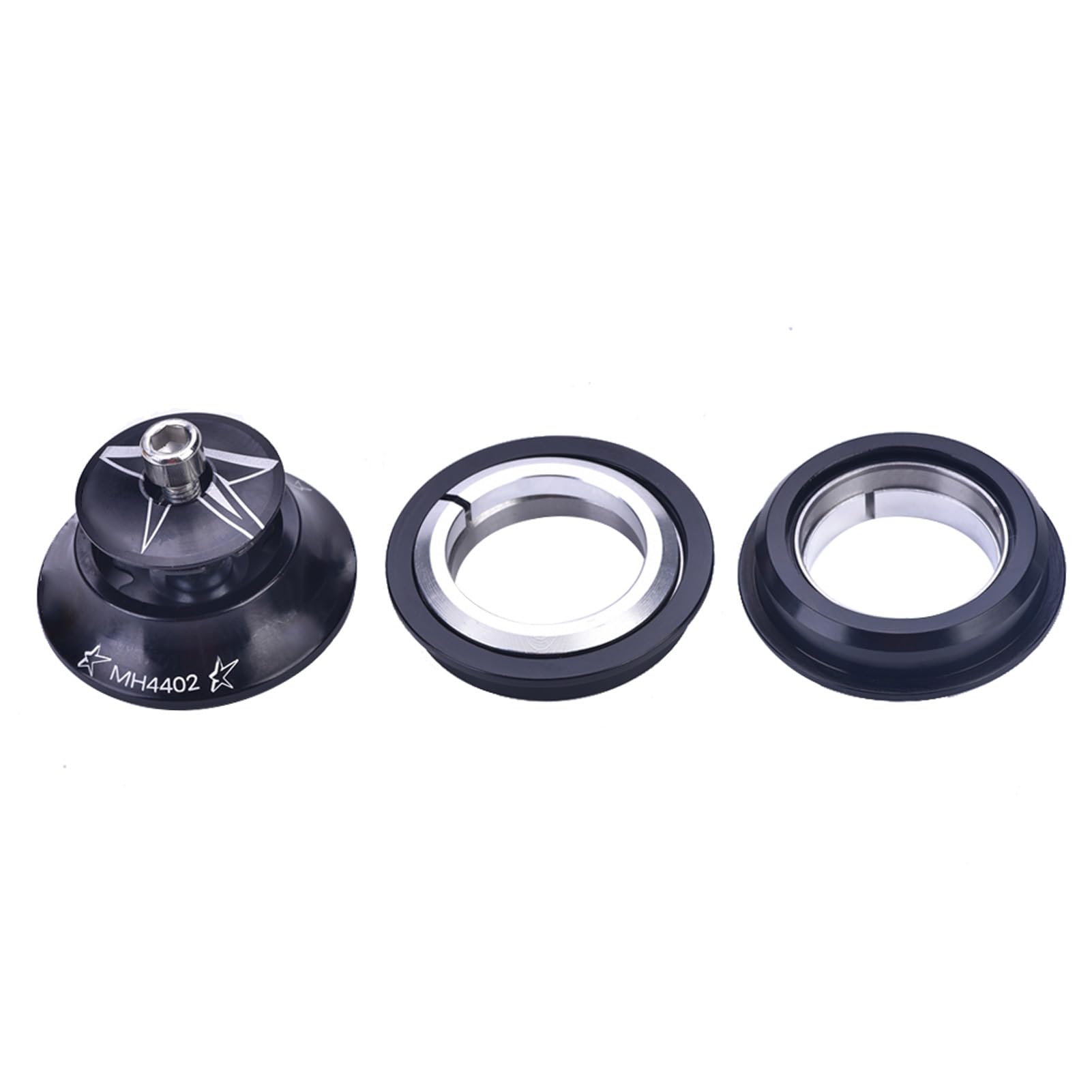 Jeu De Direction (headset) Vélo - Alliage Aluminium, Diamètres 44mm (haut) Et 56mm (bas), Pour Fourche 1-1/8"
