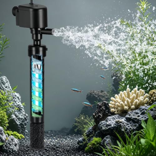 COOSPIDER Aquarium U-V Filter Green Clean Machine...