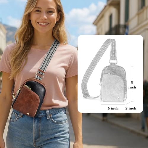 Haytijoe RFID Blocking Crossbody Bags for Women Travel Small Sling Bag Leather Cross Body Bag for Woman Fanny Packs Chest Bag3