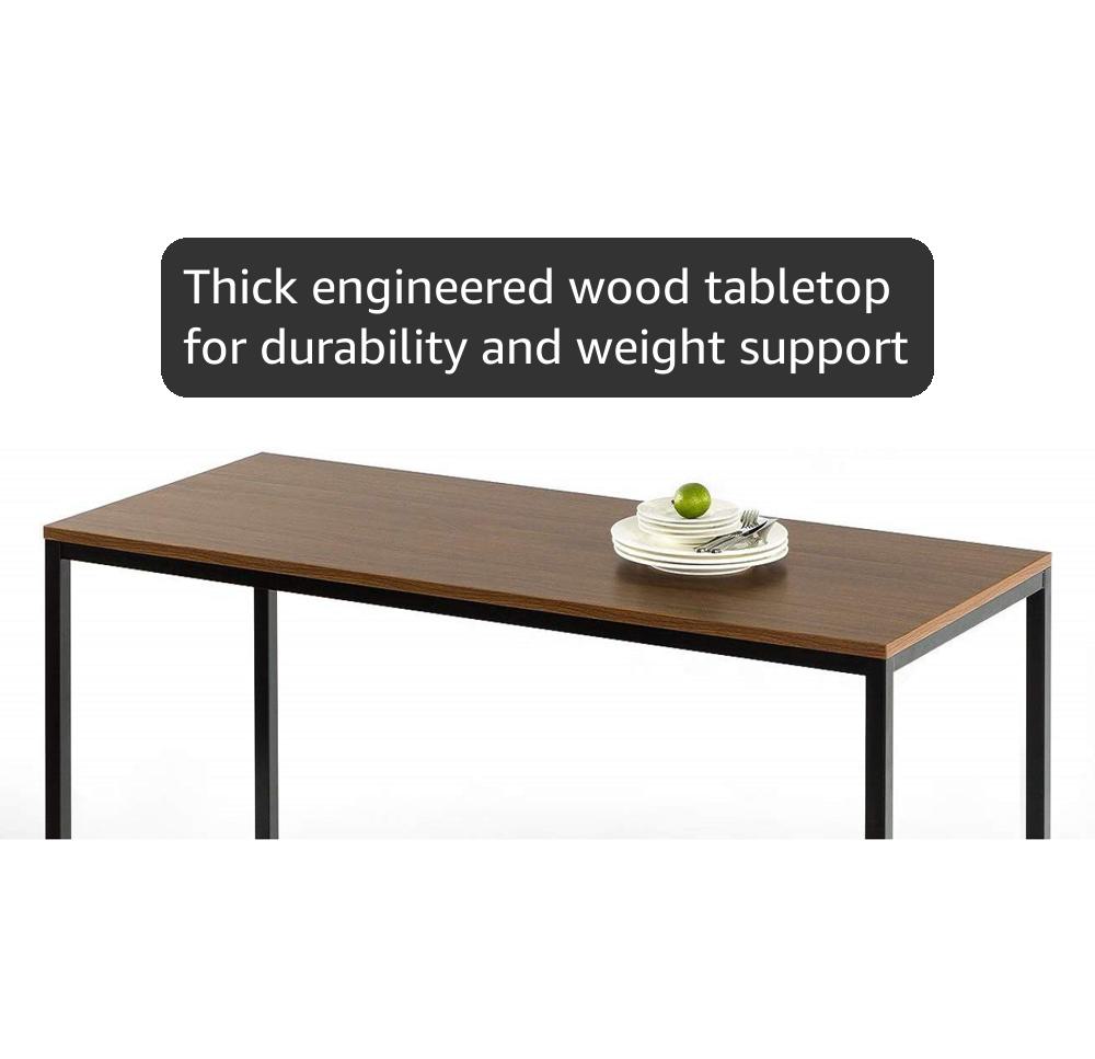 Amazon.com: ZINUS Jennifer 55 Inch White Frame Desk, Computer
