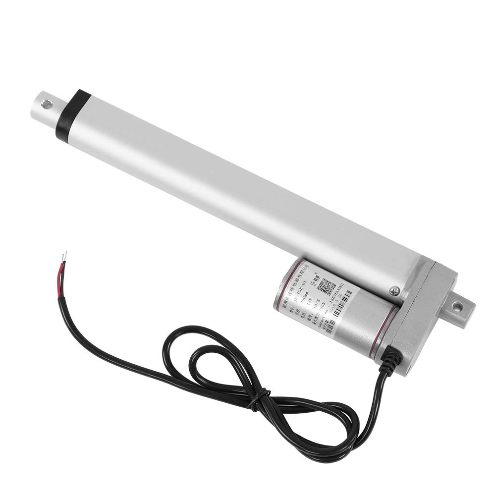 Jiawu Siłownik Liniowy 12 V, Siła Nacisku 750 N, Skok 150–700 Mm, Wspornik Podnośnika Silnika Elektrycznego, Wodoodporny Siłownik Liniowy o Dużej Wytrzymałości z metalową obudową, do zastosowań w