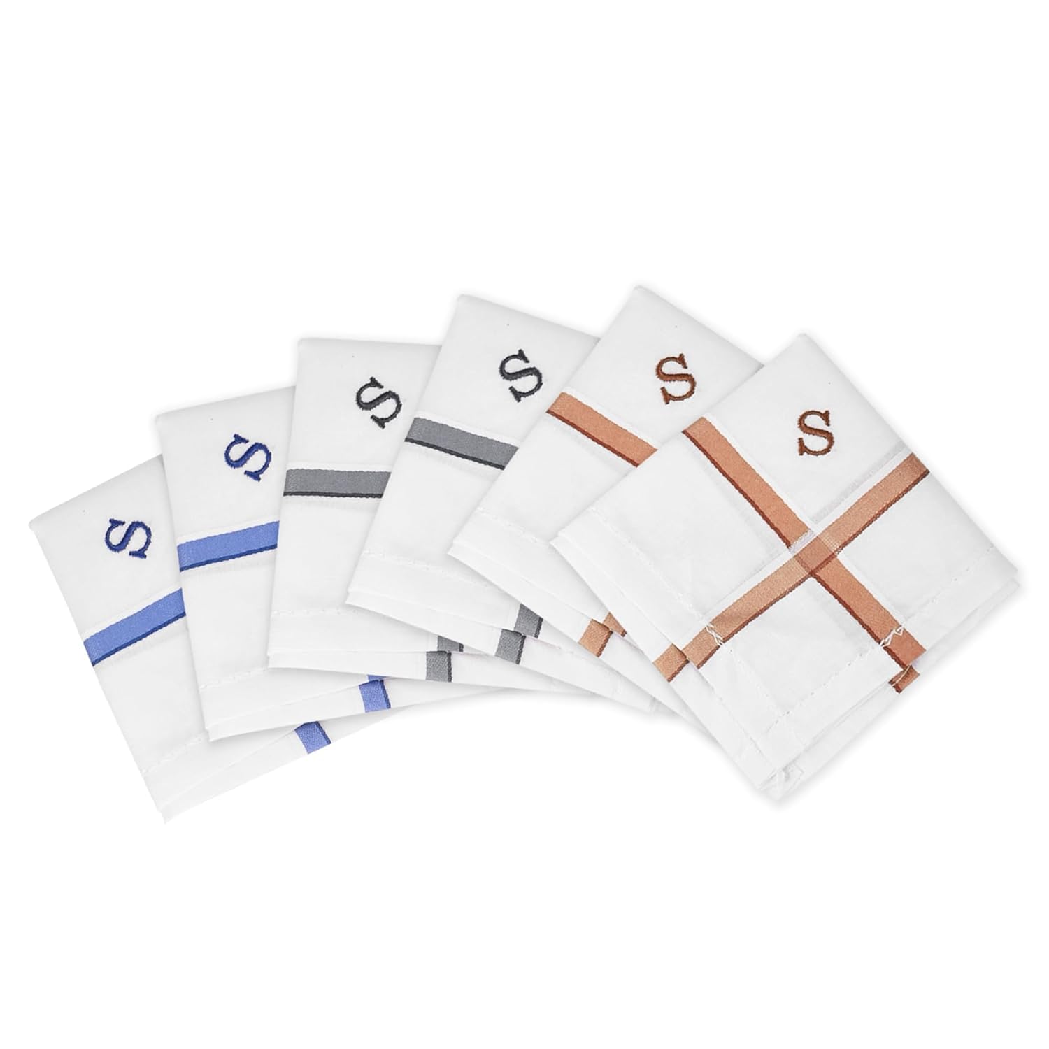 Winnie Premium Cotton Men’s Handkerchief Set with Elegant Stripes & Letter P Monogram – Soft Breathable Pocket Square Hank... - Review, Price and Buying Guide