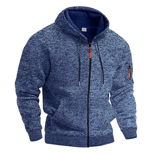 Sudaderas de deporte con cuello redondo y sudadera con capucha para hombre ajustada