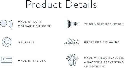 Miniatura 3 de BioEars Tapones para los oídos de silicona suave, 3 pares (paquete de 4)