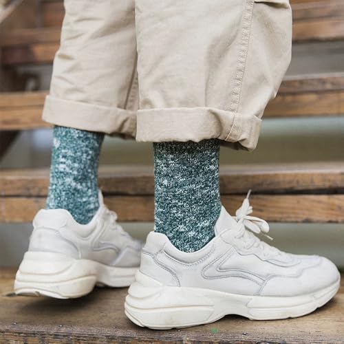 Men's Dress Socks, Colorful Funky Socks for Men, Fashion Patterned Socks, Size 7-11, 5 Pairs2