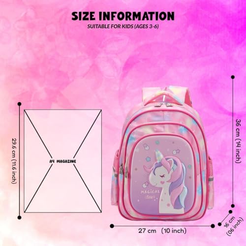 Image of Elios 3D Design Kids School Bag for Kids Age 3 to 6, Preschool Nursery and Grade 1 to 3 | Bags for Boys | Backpack for Girls | Picnic, Travel |Birthday, Diwali, Gifts for Kids