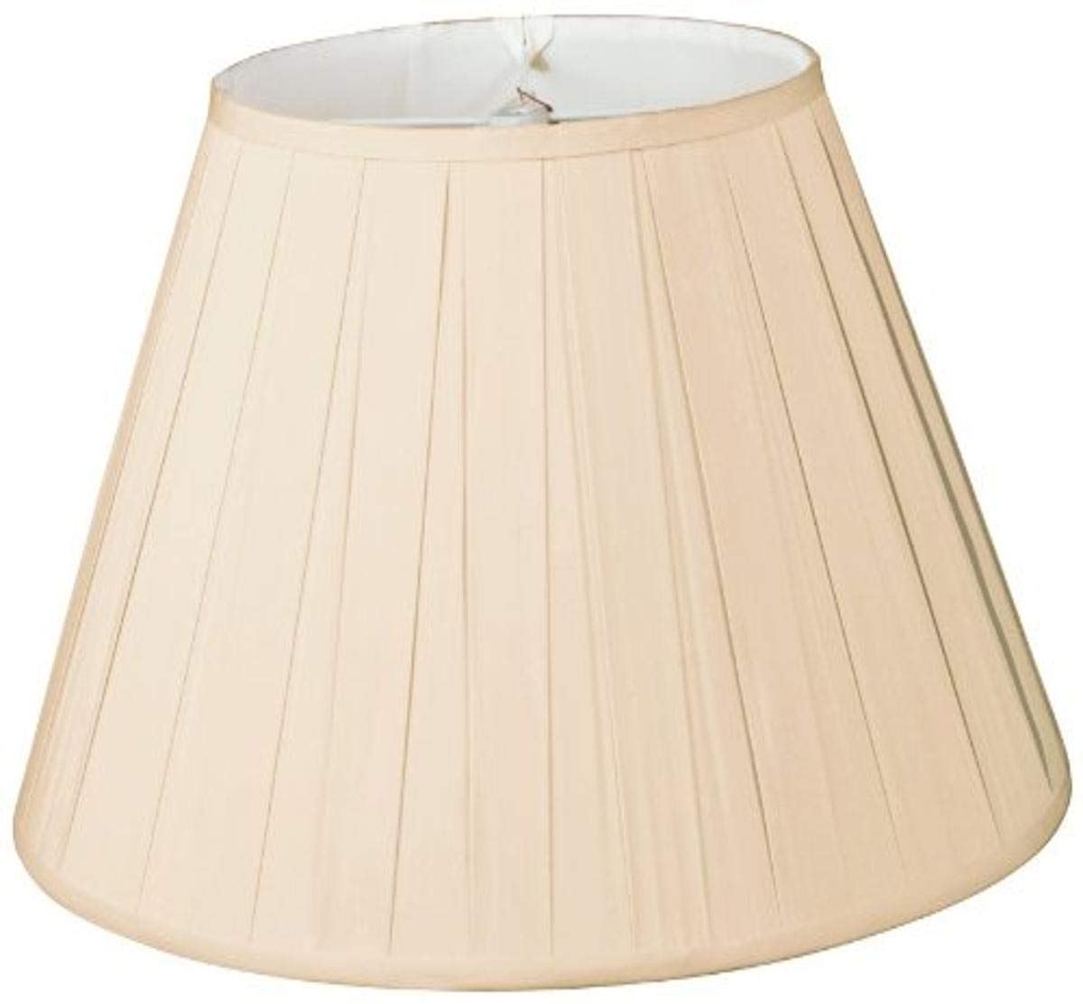 royal designs wide pleat empire designer lamp shade, sand, 6.5 x 12 x 8