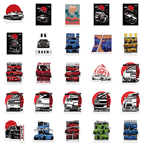 Hilikol A02-CAT 200Pcs Jdm Racing Cars Stickers For Laptop thumb #5