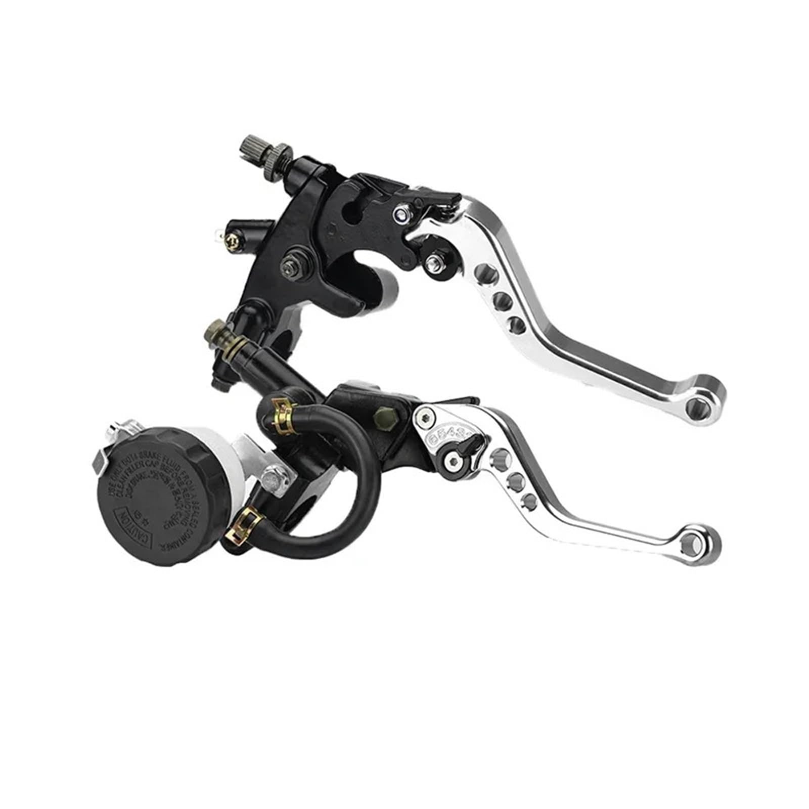 Bomba de embrague de freno de motocicleta de 7/8 22mm para motor de 250cc a 500cc en color plata