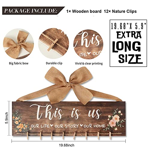 Selory Birthday Gifts For Mom From Daughter Son,Gifts For Mom Dad,Dad Gifts From Son Husband,Home Decor Gifts House Warming Gifts New Home,Birthday Gifts For Mom,Picture Holder 19.68 X 5.9 Inches #TOP2