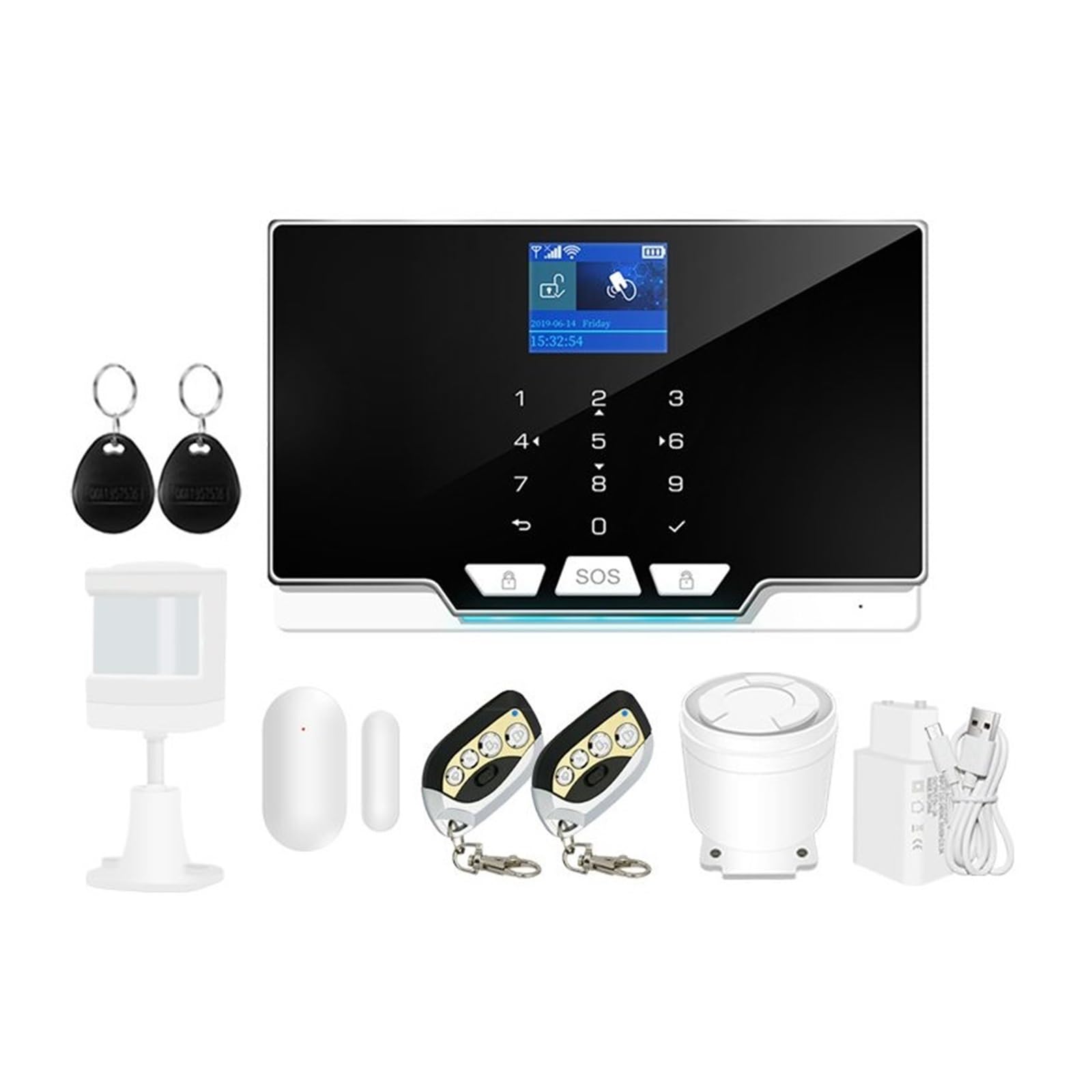 Alarme antivol maison sans fil 4G WiFi avec capteur haute précision Smart Life