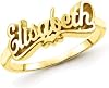 Personalized Name Ring - Solid 925 Sterling Silver/ 10K /14K /18K /24K Gold Custom Name Jewelry for Men or Women