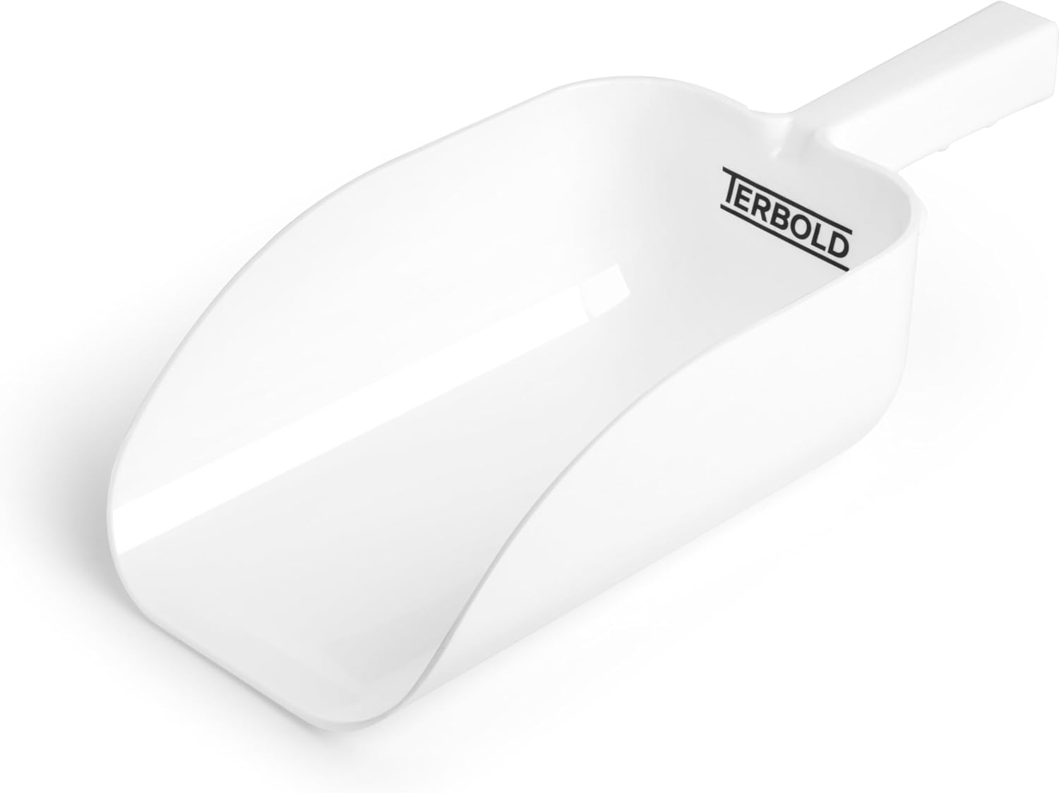 2pk Terbold Plastic Ice Scoop 64oz | Large Utility Plastic Hand Scooper | BPA Free for Foodservice Dry Goods Commercial Ice Machine