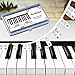 Removable Piano Keyboard Note Labels for Learning, Piano Notes Guide & Piano Key Guide - 88-Key Full Size, Say Goodbye to Piano Stickers & Piano Keyboard Stickers (Classic Black)