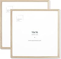 Vista 23 de Opposite Wall - Portarretratos de madera de roble macizo oscuro de 16 x 20 pulgadas - Ligero, versátil e inastillable - Póster o marco de fotos