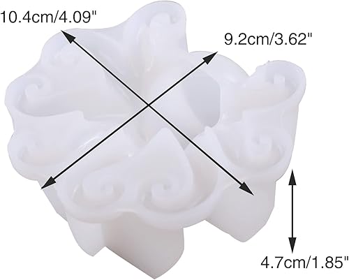 Miniatura 8 de Voaesdk Moldes de resina con temática oceánica, moldes de silicona de concha marina 3D para resina epoxi, conchas realistas, moldes de estrellas de