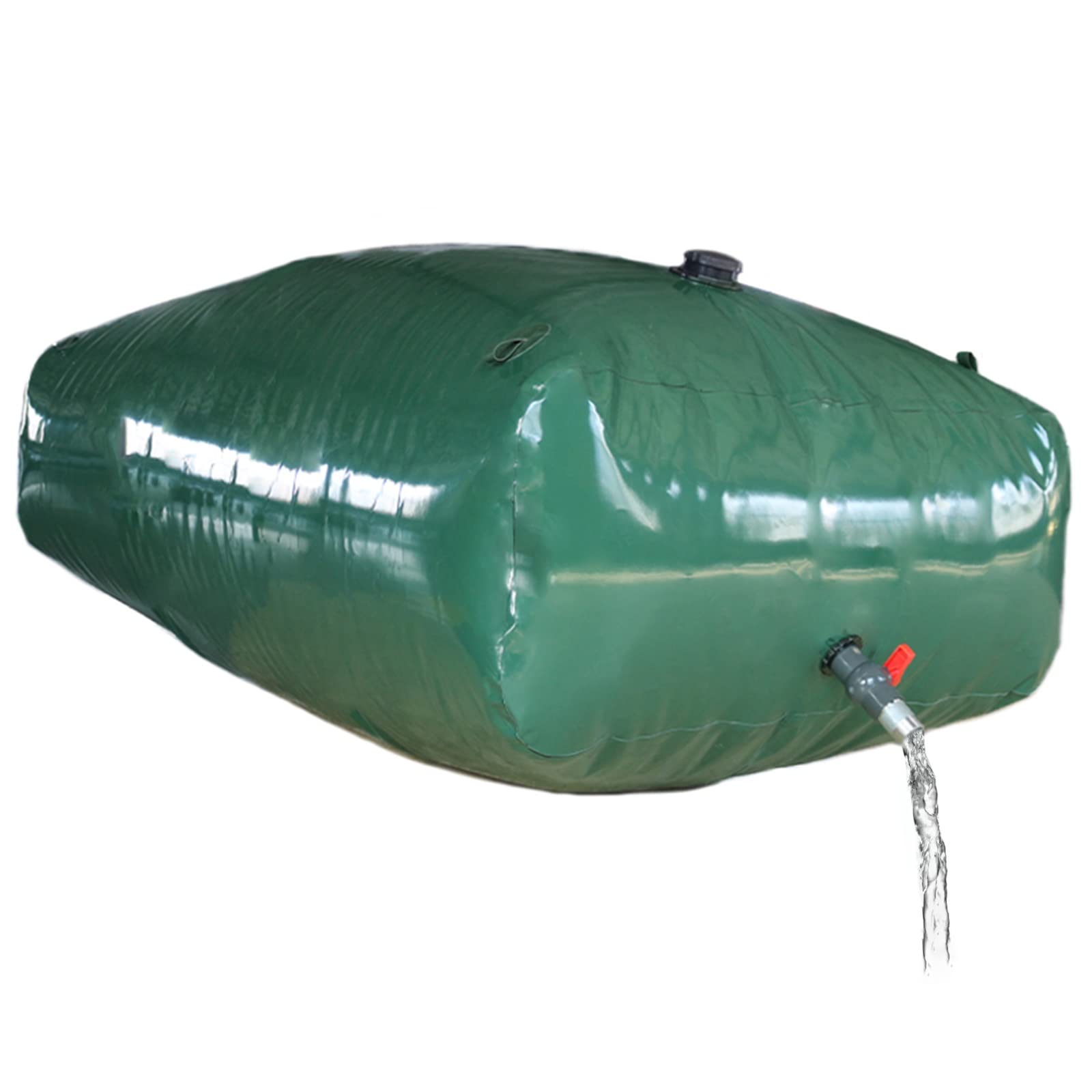 Wassersack Beutel Wasserbehälter Träger 1000 1500 2000 2500 3000 3600 4000 L Wasserbehälter Blasentank, Zusammenklappbar Tragbar Grün Wasseraufbewahrungsbox - Heim Garten ( Size : 1.25x0.8x0.5m/500L/1
