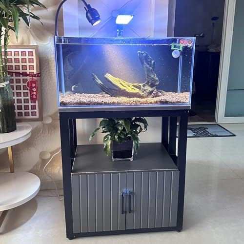 Armario de soporte para acuario, estante de varios niveles con almacenamiento, soporte de mesa resistente para terrarios y viveros, diseño que ahorra espacio