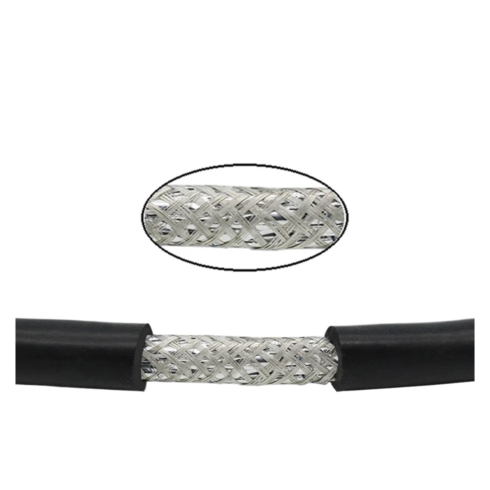 Cavo di terra Cavo di controllo del segnale audio nero 24AWG 2/4/6/8 da 5 metri