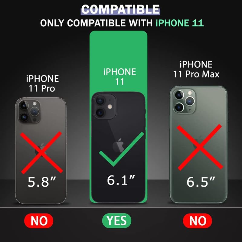 Image of LuxuryKase Premium MagSafe Case for iPhone 11 | Shockproof & Anti-Scratch Cover | Soft Silicone with Wireless Charging | Camera Lens Guard - Black