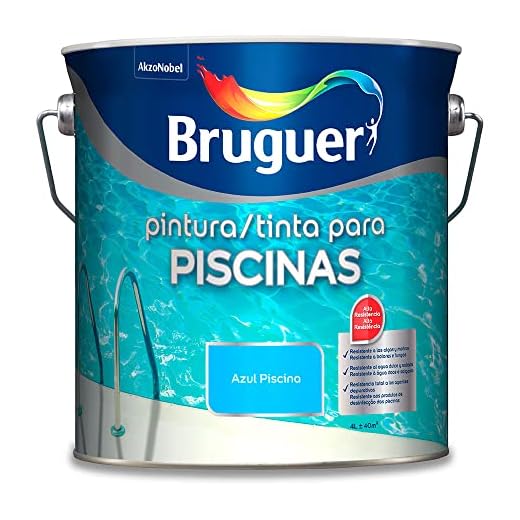 Pintura Piscina Bruguer Acrilica Mate Neptuno Azul Mar Egeo 5056728 4 Lt