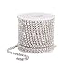 Produktbild rosenice 10 Mt Kristall Strass Schließen Kette Klar Trim Klaue Kette für Schmuck Nähen Handwerk DIY Dekor (4,0 MM)