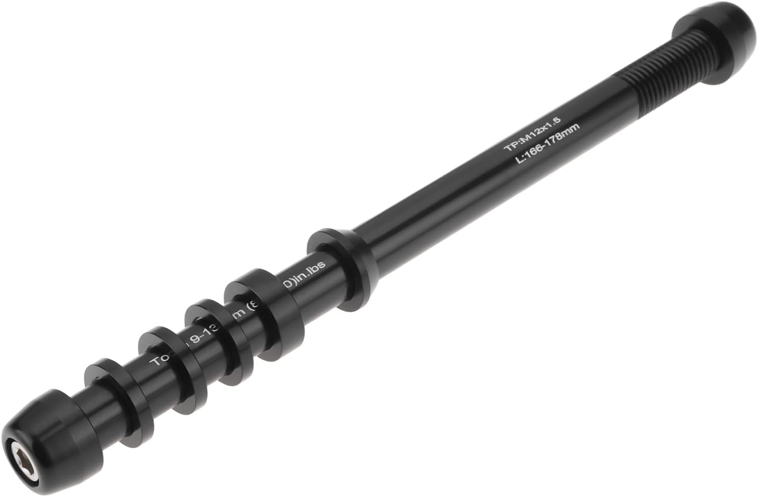 Bike Trainer Thru Axle Skewer M12 166-178mm for MTB Rear Wheel Indoor Cycling Trainer