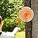 Hiboom 4 Set Axe Throwing Game Backyard Axe Throwing Toys Include 4 Pcs Dartboard and 16 Pcs Axes, Ax Dart Games Indoor Outdoor Target Game Gifts for Christmas Party Camping(Light Brown)