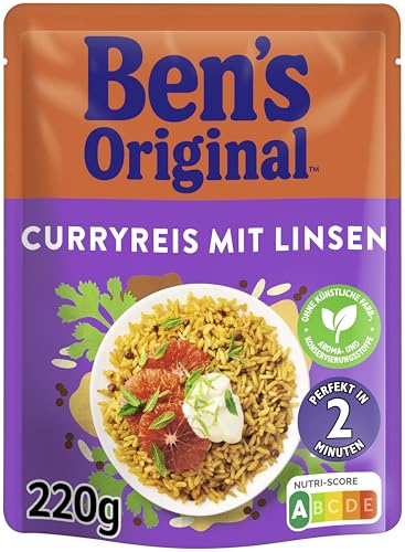 BEN'S ORIGINAL™ Express Curryreis mit Linsen 220g