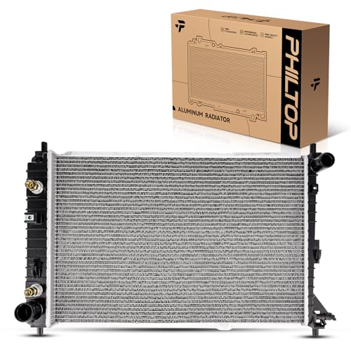 Image of PHILTOP Automotive Replacement Engine Radiator for 1997-2004 Mustang 4.6L Transmission Oil Cooler Included