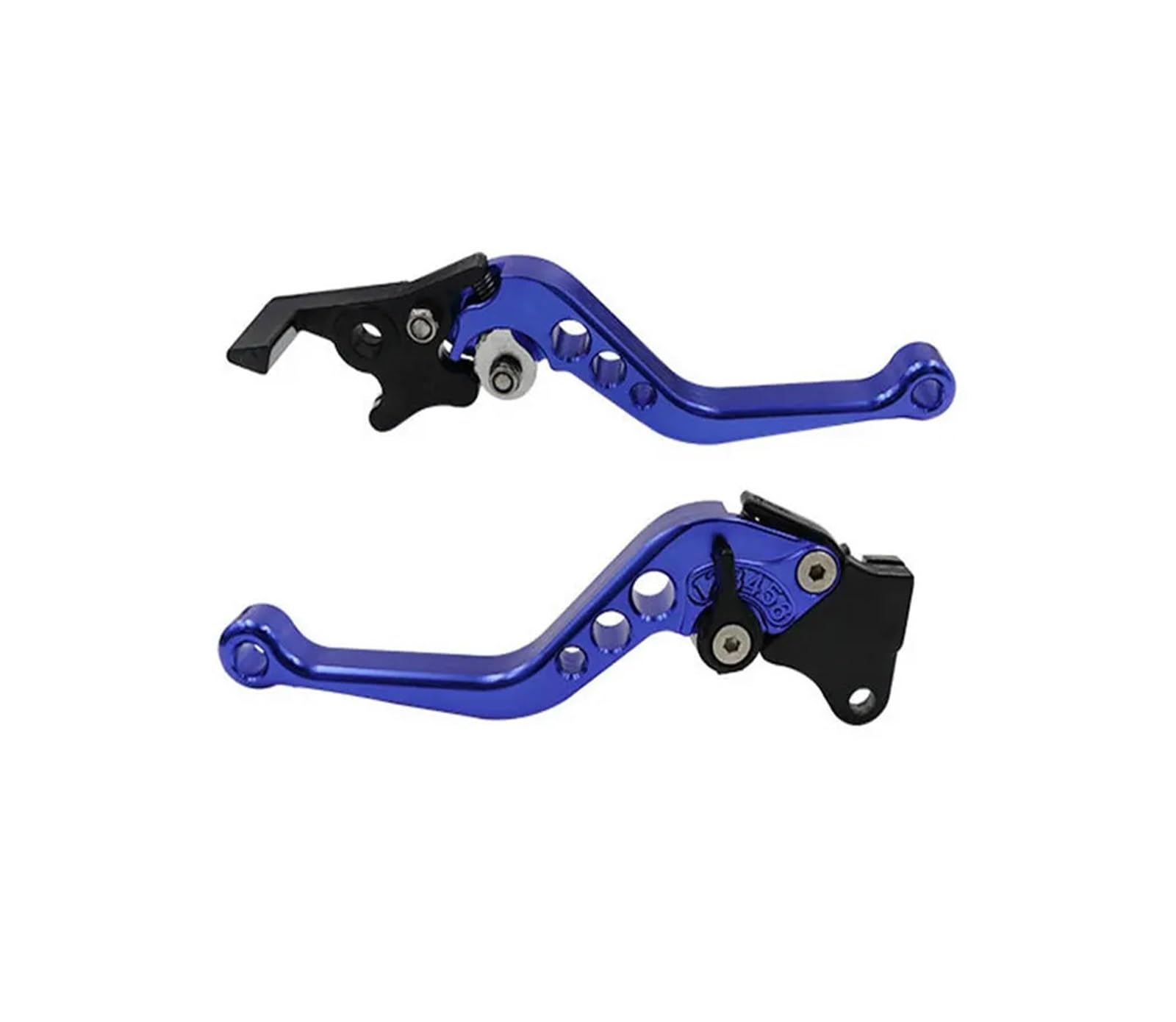 Abdktmnx Blue Motorcycle Brake Handle Motorbike Cnc Clutch Drum Moto Brake Lever Handle Adjustable Handlebar Set Parts Handlebar Clutchs Brakes Levers