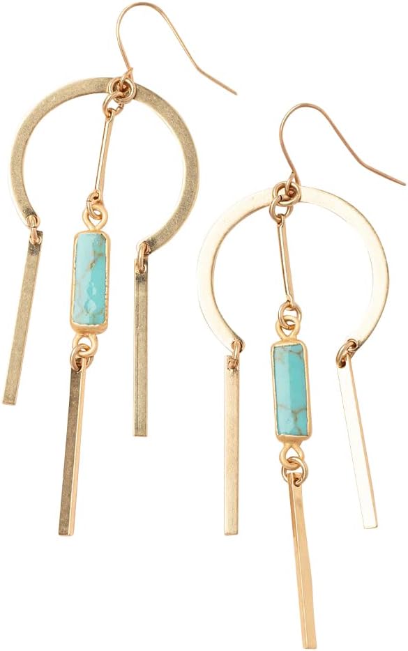 Scout Curated Wears - Dream Stone Earring - Turquoise/Gold