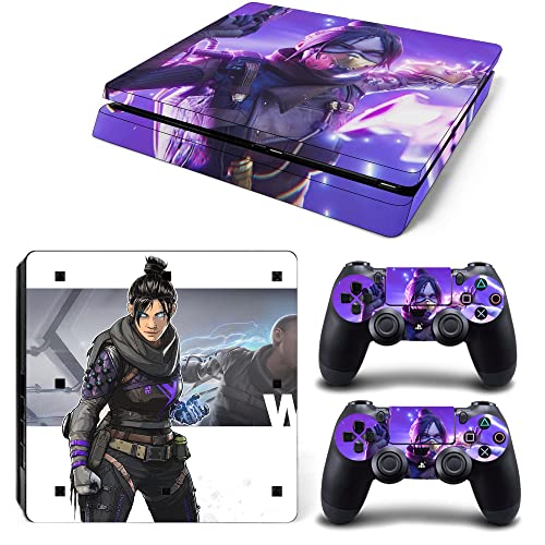 Anime PS4 Slim Skin for Console and Controllers Vinyl Sticker, Durable, Scratch Resistant, Bubble-Free(PS4 Slim Only)