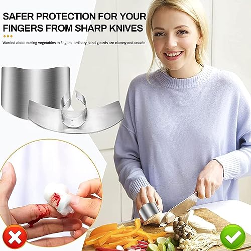 Image of BOCHION Manual Knife Sharpener, 4 in 1 Professional Knife Sharpener & Finger Guard Set, Multi-Purpose Kitchen Knives /Scissors Sharpening with Tungsten Steel /Diamond /Ceramic, Best Sharpening Tools for
