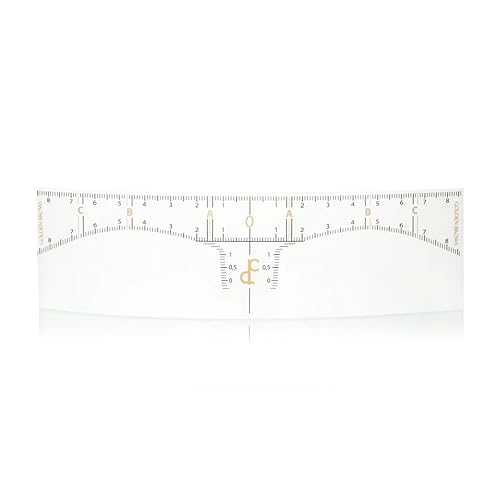 Miniatura 1 de Rollo de regla de medición de cejas de oro original de 50 piezas