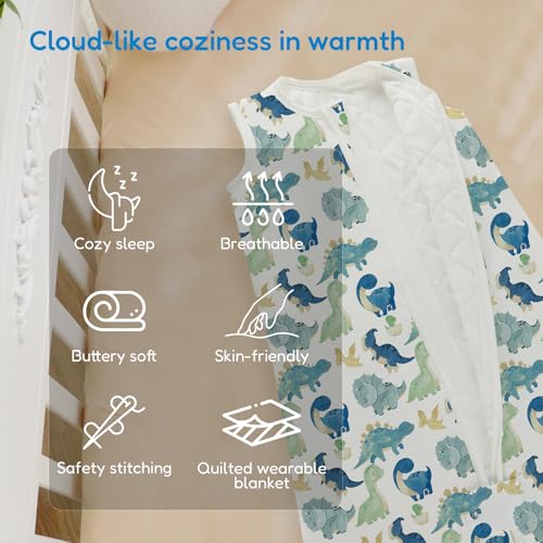 Image of TotAha Sleep Sack 15-18-24 Months 1.0 TOG, Unisex Buttery Soft Sleeping Sacks with 2-way Safe Zipper, Premium Winter Sleep Bag
