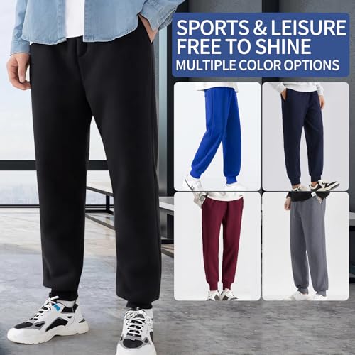 Sophproton 25 Pack Men's Sweatpants Bulk Jogger Pants Multi Color Assortment Size for Gym Home Work Homeless4