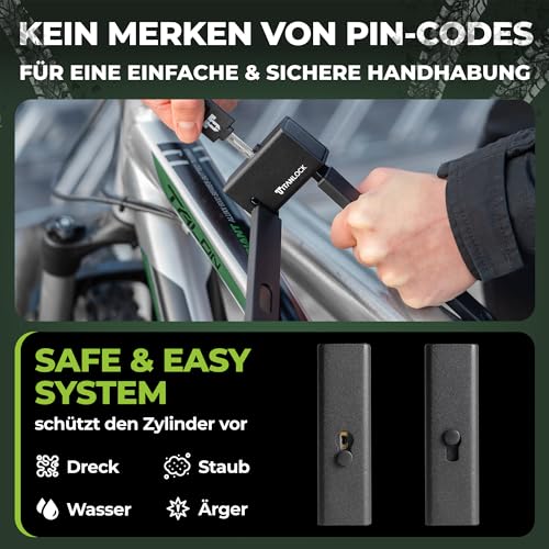 Antivol pliable pour vélo rigide inoxydable au design compact et robuste - 5