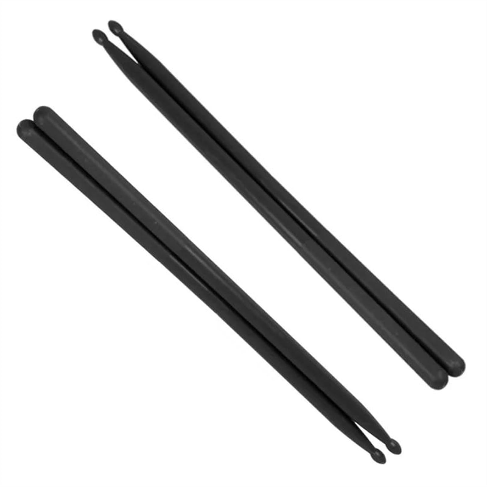 2 Paar Langlebige 5A Bunte Nylon-Drumsticks Jazz Drum Dumb Drum Übungs-Drumsticks Schlagzeug Sticks Set (Color : Bk)