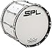 Sound Percussion Labs Birch Marching Bass Drum with Carrier 20 x 14 White
