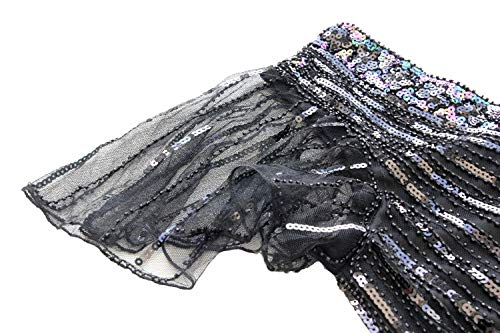 Image of Women 1920s Gatsby Vintage Sequin Flapper Fringe Party Plus Dress with 20s Accessories Set