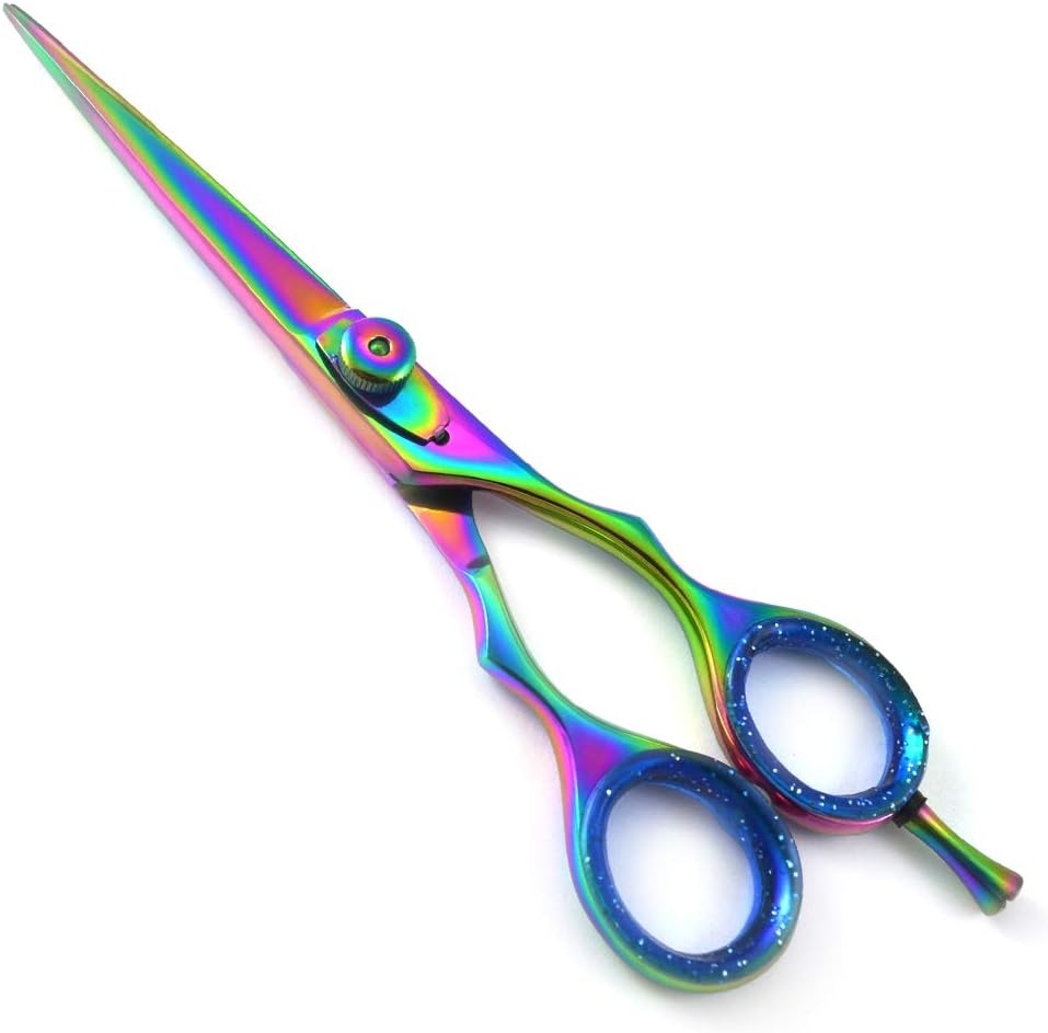 Multi Color Professional Barber Scissors Women Hairdressing Shear Men Haircut Trimming Razor Edge Blades (Set of 4)